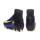 Chaussure Nike Mercurial Superfly 5 FG pour Hommes Barcelona FC Bleu Rouge Jaune Noir