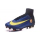 Chaussure Nike Mercurial Superfly 5 FG pour Hommes Barcelona FC Bleu Rouge Jaune Noir