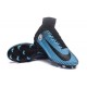 Chaussure Nike Mercurial Superfly 5 FG pour Hommes Manchester City FC Noir Bleu