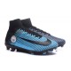 Chaussure Nike Mercurial Superfly 5 FG pour Hommes Manchester City FC Noir Bleu