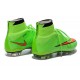 2014 Nouvelle Chaussure Nike Mercurial Superfly IV FG Vert Punch Noir