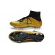 2014 Nouvelle Chaussure Nike Mercurial Superfly IV FG Or Volt Noir