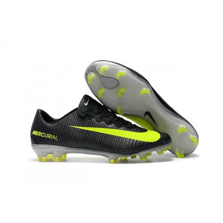 Nouvelles Chaussures Nike Mercurial Vapor 11 FG CR7 Algue Volt Hasta Blanc
