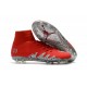 Nike HyperVenom Phantom II FG Football bottes pour hommes Rouge Argent