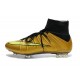 2014 Nouvelle Chaussure Nike Mercurial Superfly IV FG Or Volt Noir