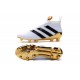 Adidas Ace16+ Purecontrol FG/AG Chaussures de Football Pour Homme Blanc Or Noir