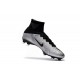 Chaussure Nike Mercurial Superfly 5 FG pour Hommes Argent Noir