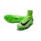 Nike Mercurial Superfly V FG Crampons Nouveaux 2017 Vert Noir