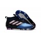 Nouvelles Chaussure adidas Ace 17+ Purecontrol FG Bleu Noir Blanc