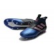 Nouvelles Chaussure adidas Ace 17+ Purecontrol FG Bleu Noir Blanc
