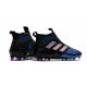 Nouvelles Chaussure adidas Ace 17+ Purecontrol FG Bleu Noir Blanc