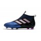Nouvelles Chaussure adidas Ace 17+ Purecontrol FG Bleu Noir Blanc