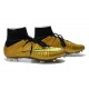 2014 Nouvelle Chaussure Nike Mercurial Superfly IV FG Or Volt Noir