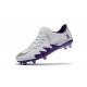 Nouveau Nike Hypervenom Phinish II FG Chaussure de Football Hommes Blanc Violet