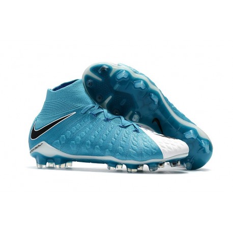 Nike Chaussure Hypervenom Phantom 3 DF FG ACC - Bleu Blanc