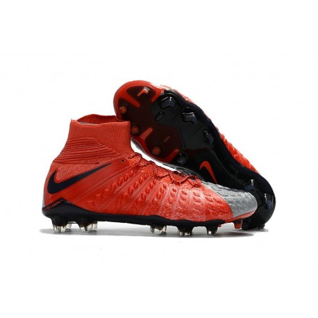 Nike Chaussure Hypervenom Phantom 3 DF FG ACC - Rouge Gris