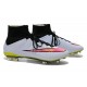 2014 Nouvelle Chaussure Nike Mercurial Superfly IV FG Blanc Noir Rose
