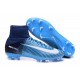 Nike Mercurial Superfly V FG ACC Chaussure de Football Bleu Noir Blanc