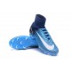 Nike Mercurial Superfly V FG ACC Chaussure de Football Bleu Noir Blanc