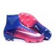 Nike Mercurial Superfly V FG ACC Chaussure de Football Rose Bleu Blanc