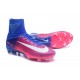 Nike Mercurial Superfly V FG ACC Chaussure de Football Rose Bleu Blanc