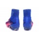 Nike Mercurial Superfly V FG ACC Chaussure de Football Rose Bleu Blanc