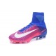 Nike Mercurial Superfly V FG ACC Chaussure de Football Rose Bleu Blanc