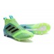 adidas Ace 17+ Purecontrol FG Crampons de Football - Vert Bleu