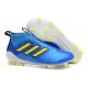 adidas Ace 17+ Purecontrol FG Crampons de Football - Bleu Jaune