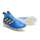 adidas Ace 17+ Purecontrol FG Crampons de Football - Bleu Jaune