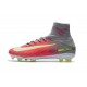 Nike Mercurial Superfly V FG ACC Chaussure de Football Rose Gris Jaune