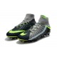 Crampons 2017 Nike Air Max Hypervenom Phantom III DF FG - Noir Gris Vert