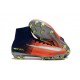 Nike Mercurial Superfly V FG ACC Chaussure de Football Orange Vert Argent