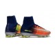 Nike Mercurial Superfly V FG ACC Chaussure de Football Orange Vert Argent
