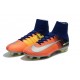 Nike Mercurial Superfly V FG ACC Chaussure de Football Orange Vert Argent