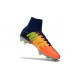 Nike Mercurial Superfly V FG ACC Chaussure de Football Orange Vert Argent