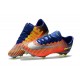 Nike Mercurial Vapor XI FG 2017 Crampon de Foot Bleu Royal Chrome Carmin