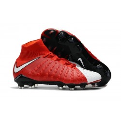 Nike Chaussure Hypervenom Phantom 3 DF FG ACC Rouge Blanc