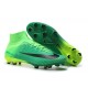 Nike Mercurial Superfly V FG ACC Chaussure de Football Noir Vert