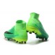 Nike Mercurial Superfly V FG ACC Chaussure de Football Noir Vert