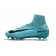 Nike Mercurial Superfly V FG ACC Chaussure de Football Bleu Noir