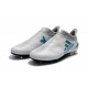 Crampons de Foot adidas X 17+ Purespeed FG Blanc Bleu Gris