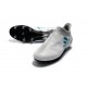 Crampons de Foot adidas X 17+ Purespeed FG Blanc Bleu Gris