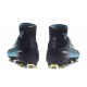 Nike Mercurial Superfly V FG ACC Chaussure de Football Noir Blanc Bleu