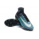 Nike Mercurial Superfly V FG ACC Chaussure de Football Noir Blanc Bleu