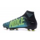 Nike Mercurial Superfly V FG ACC Chaussure de Football Noir Blanc Bleu