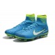 Nike Mercurial Superfly V FG ACC Chaussure de Football NJR Bleu Blanc Volt
