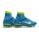 Nike Mercurial Superfly V FG ACC Chaussure de Football NJR Bleu Blanc Volt
