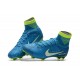 Nike Mercurial Superfly V FG ACC Chaussure de Football NJR Bleu Blanc Volt