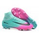 Nike Mercurial Superfly V FG ACC Chaussure de Football Rose Bleu Noir